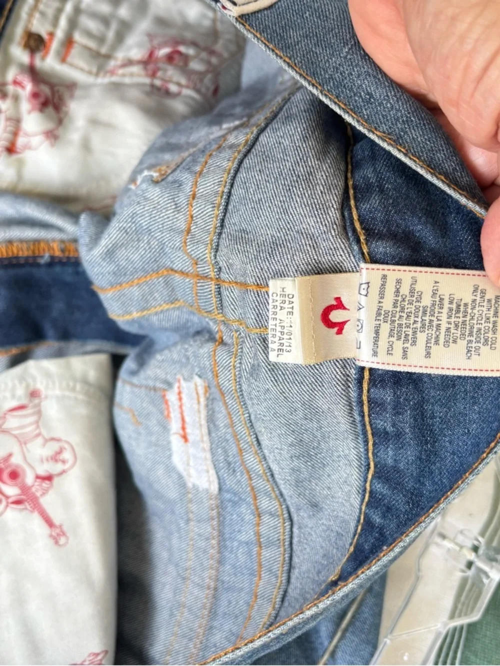True Religion Men’s Light Blue Straight Jeans